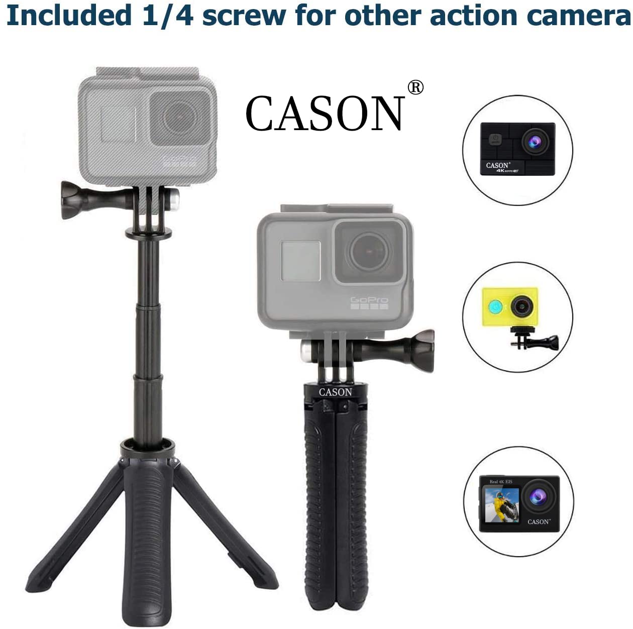 Cason -Tripod for Action Camera / Stick for Action CameraTripods & Monopods